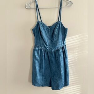 Old Navy Denim Blue Romper